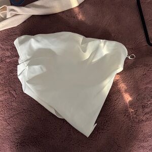 Elegant White Scarf Top